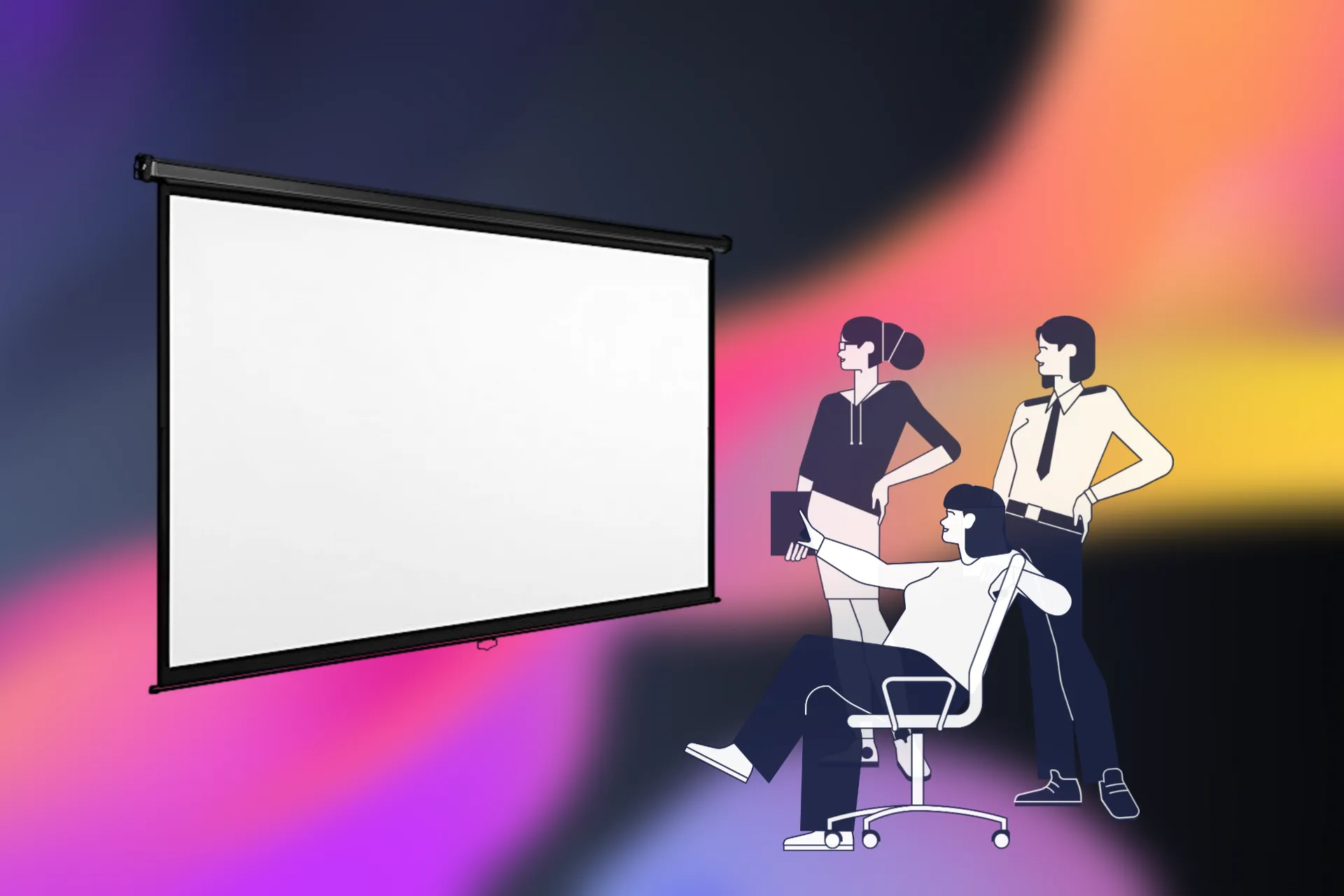 Применение проекционным экранам Применение проекционным экранам