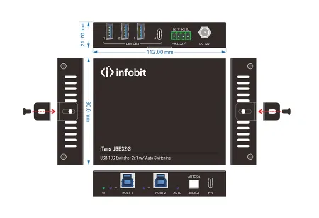 Купить Infobit iTrans USB32-S по выгодной цене в Екатеринбурге