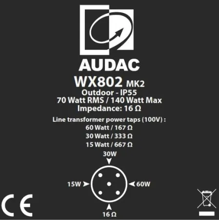 Купить AUDAC WX802MK2/OB по выгодной цене в Екатеринбурге