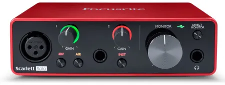 Купить FOCUSRITE Scarlett Solo 3rd gen по выгодной цене в Екатеринбурге