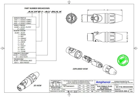 Купить AMPHENOL AX5F по выгодной цене в Екатеринбурге