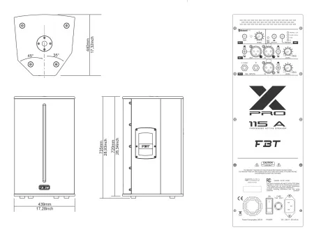 Купить FBT X-PRO 115A по выгодной цене в Екатеринбурге