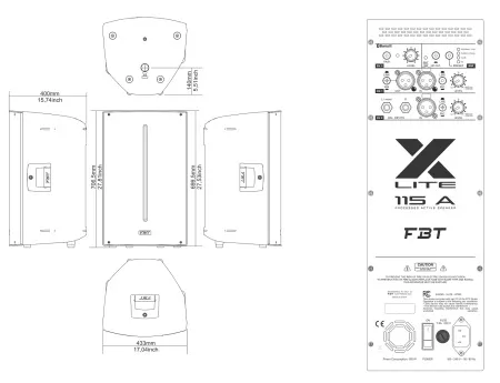 Купить FBT X-LITE 115A по выгодной цене в Екатеринбурге