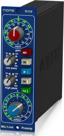 Купить MIDAS MICROPHONE PREAMPLIFIER 502 V2 по выгодной цене в Екатеринбурге