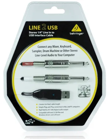 Купить BEHRINGER LINE2USB по выгодной цене в Екатеринбурге