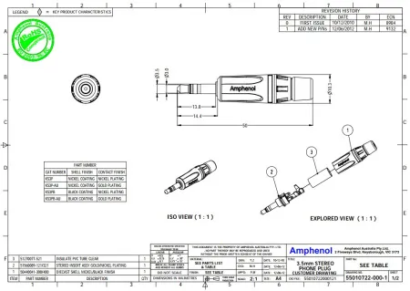 Купить AMPHENOL KS3PB по выгодной цене в Екатеринбурге