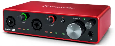 Купить FOCUSRITE Scarlett 4i4 3rd Gen по выгодной цене в Екатеринбурге