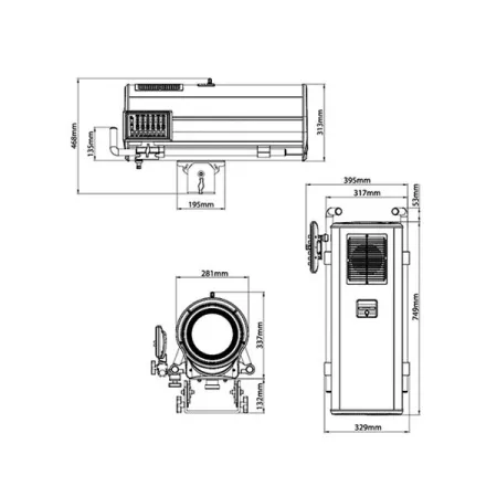 Купить JEG 2300E LED FOLLOW SPOT 1000S по выгодной цене в Екатеринбурге