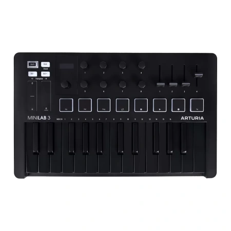 Купить Arturia MiniLAB 3 Deep Black по выгодной цене в Екатеринбурге
