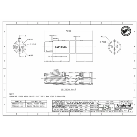 Купить Amphenol AC3F3MBW по выгодной цене в Екатеринбурге